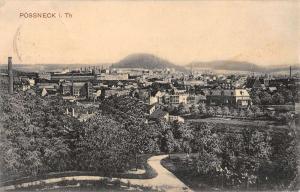 Possneck Germany Birdseye View Of City Scenic Antique Postcards K17482