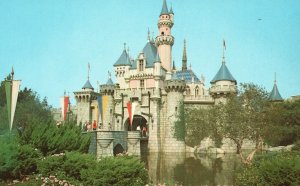 Vintage Postcard Disneyland Fantasyland Sleeping Beauty's Castle Attraction