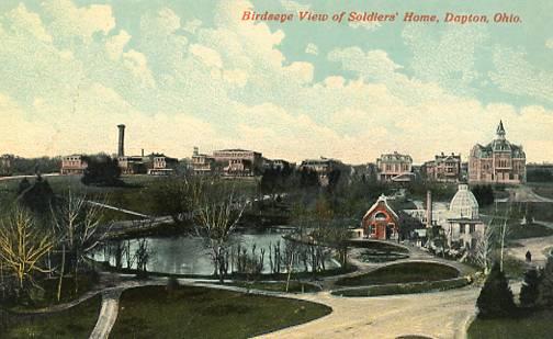 OH - Dayton. Bird's Eye View, Soldiers' Home