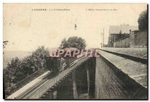 Old Postcard Tram Langres cremaillere