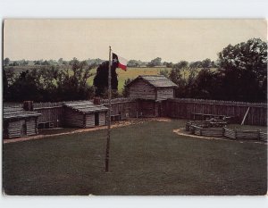 Postcard Bird's Eye View of Old Fort Parker State Historic Park Texas USA
