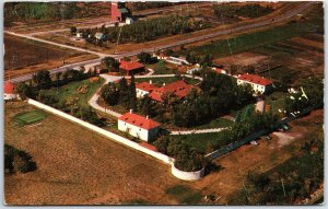 VINTAGE POSTCARD AERIAL VIEW OF HISTORIC OLD LOWER FORT GARRY WINNIPEG CANADA