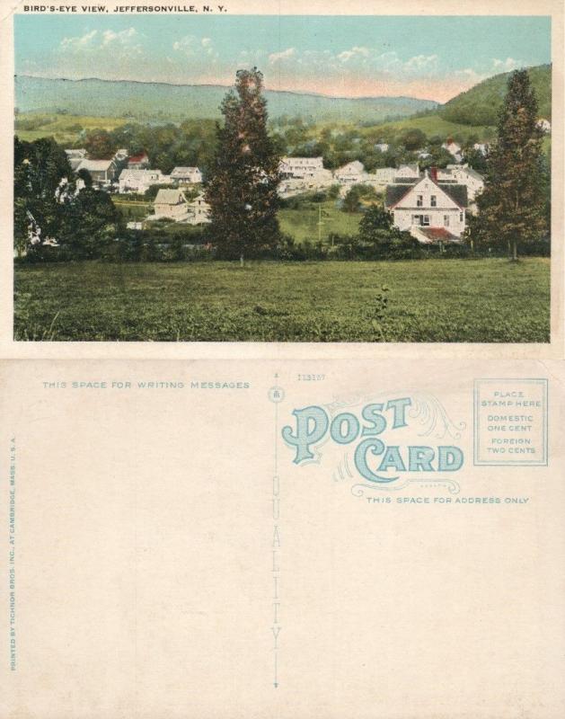 JEFFERSONVILLE N.Y. ANTIQUE POSTCARD