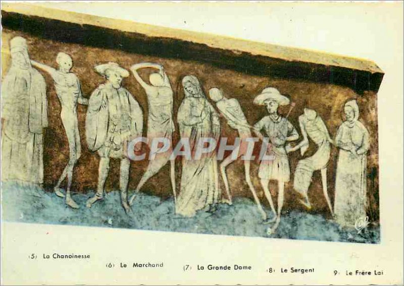 Postcard Modern Haute Loire Chaise Dieu Abbaye St Robert La Danse Macabre