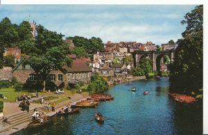 Yorkshire Postcard - Knaresborough from High Bridge, North Yorkshire - Ref 2574A