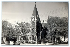 c1940's Episcopal Church Grand Island Nebraska NE RPPC Photo Vintage Postcard