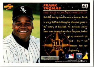 1989 Score Baseball Card Frank Thomas Chicago White Sox sk20871