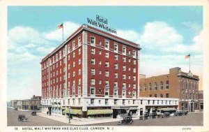 Hotel Walt Whitman & Elks Club Camden New Jersey 1920s postcard