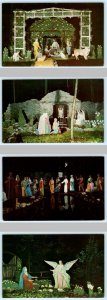 4 Postcards GLEN ARBOR, Michigan MI ~ Religious LUND'S SCENIC GARDEN Jesus 1950s