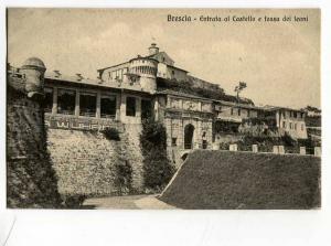 251556 ITALY BRESCIA Entrata al Castello CAFE ADVERTISING OLD