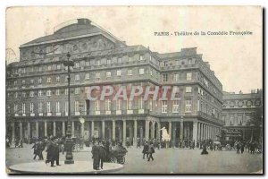 Old Postcard Paris Theater de la Comedie Francaise