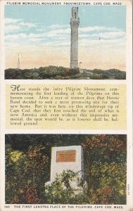 Massachusetts Cape Cod Pilgrim Memorial Provincetown The First Landing Polace...