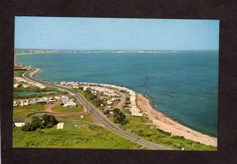 ME Libby's Libby Oceanside Camps York Harbor Maine Postcard Campground  Trailer