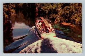 Silver Springs, Scenic River Jungle Cruise Jay Dee Boat, Chrome Florida Postcard