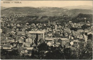 PC CPA BOSNIA, TUZLA, BIRD'S EYE VIEW, (b23966)