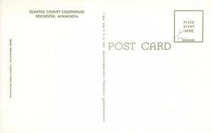 ROCHESTER MINNESOTA OLMSTED COUNTY COURTHOUSE POSTCARD c1960s