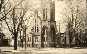 Greenville MI Methodist Church 1920s Real Photo Postcard