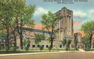 Vintage Postcard 1945 Payne Whitney Gymnasium Yale University New Haven Conn. CT