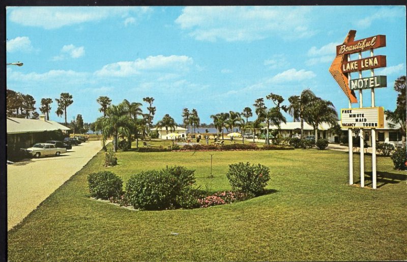 Florida AUBURNDALE Lake Lena Motel, US Hwy 92 - 1950s-1970s