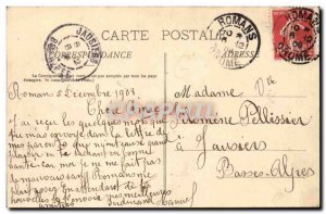 Romans Old Postcard Hello from Romans