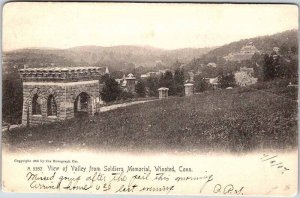 Postcard MONUMENT SCENE Winsted Connecticut CT AK1059