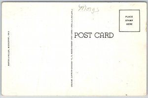 Middleport Ohio 1940s Postcard High School Building