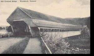 Vermont Woodstock Old Covered Bridge Albertype