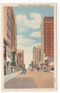 Broadway Ritz Garage Wichita Kansas 1941 postcard