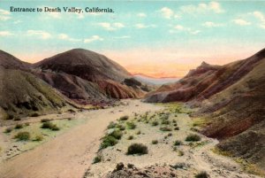Entrance Death Valley CA California Postcard