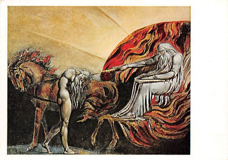 God judging Adam William Blake Art Unused 