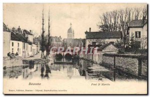 Beaune Old Postcard Pont St Martin