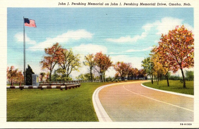 Nebraska Omaha John J Pershing Memorial On John J Pershing Memorial Drive Cur...