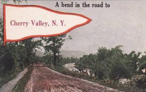 New York Cherry Valley A Bend In The Road To Cherry Valley 1917