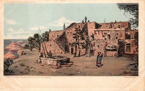 THE HOPI HOUSE GRAND CANYON OF ARIZONA INDIAN POSTCARD (c. 1905)