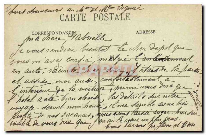 Old Postcard Metz Post Hotel Post