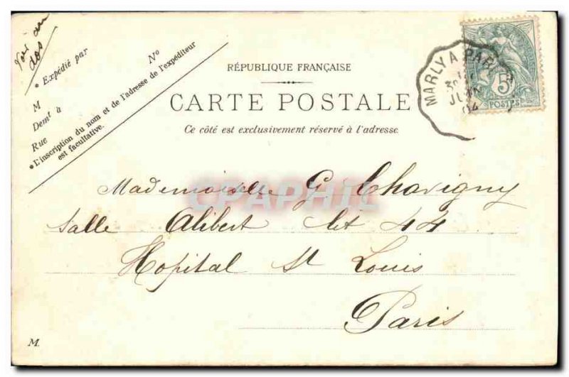 Postcard Old St Cloud Large water park Iron basin horse