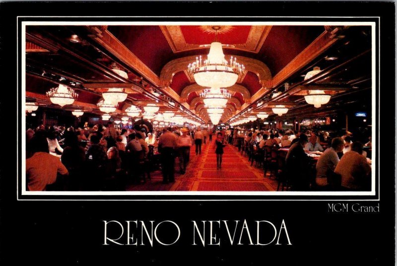 2~4X6 Postcards  Reno, NV Nevada  MGM GRAND HOTEL & CASINO  Gambling Tables