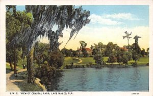 View of Crystal Park Lake Wales, Florida