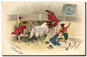 Old Postcard Bullfight Bullfight