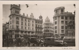 RPPC Postcard Plaza JA Primo de Rivera Cordoba Spain