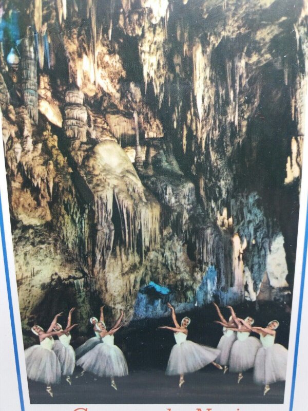 The Paris Tour Ballet Cuevas De Nerja Malaga Vintage Postcard