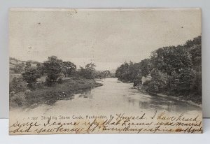 Huntington Pa Standing Stone Creek, c1907 Photo Postcard B9