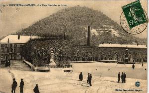 CPA 43 BRUYERES-en-VOSGES La Place Stanislas en hiver (405652)