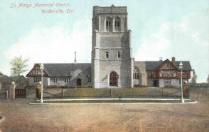 WALKERVILLE, Ontario Canada   ST MARY'S MEMORIAL CHURCH  c1910's Postcard