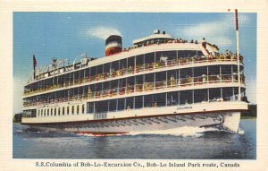 SS Columbia Excursion Steamer Canada Steamship Lines Ferry Boat Ship 