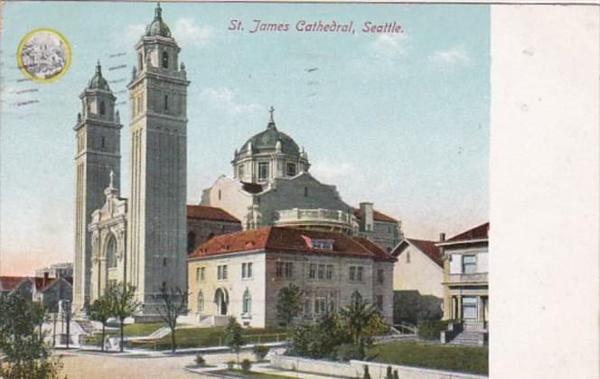 Washington Seattle St James Cathedral 1910