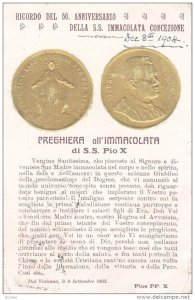 Ricordo del 50 Anniversario , Della S.S. Immacolata Concezione, 1904 S.S. Pio X