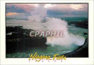 Postcard Modern Niagara Falls Aerial view of the Falls and the River