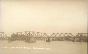 Middletown Connecticut CT New Air Line Bridge c1910 Real Photo Postcard