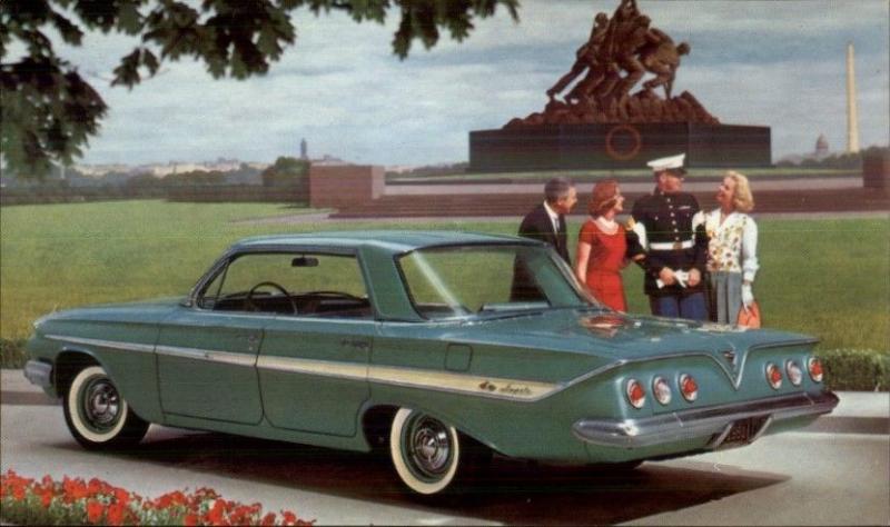 Chevy Chevrolet Vintage Promo Postcard 1961 IMPALA